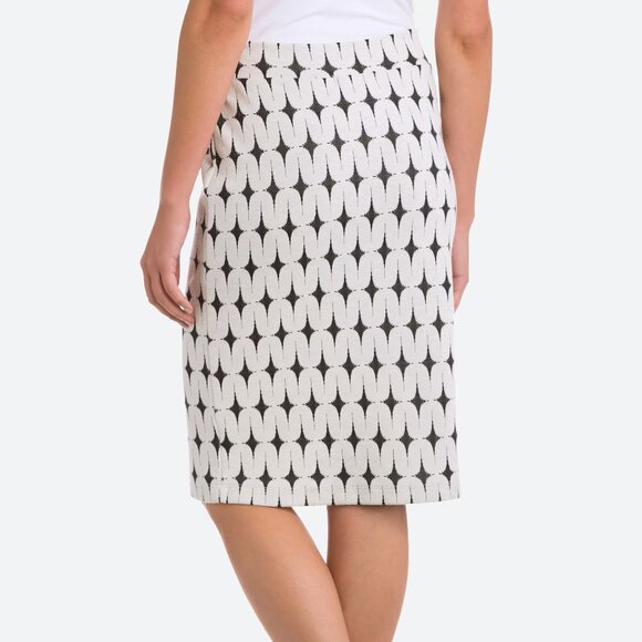 Renee C. Dresses & Skirts - Renee C, Leena Printed Skirt, Black and White Pencil Skirt